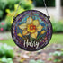 Daffodil Personalised Stained Glass Effect Suncatcher